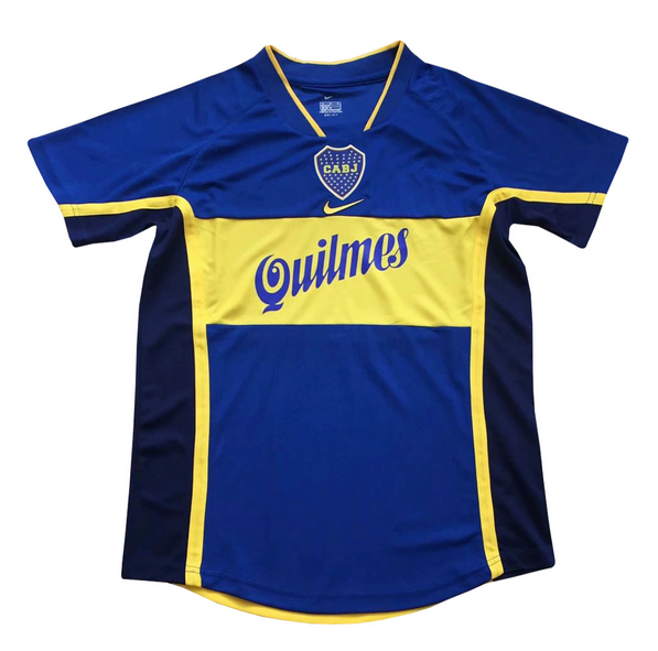 2001 Boca Retro Home Kit Soccer Jersey